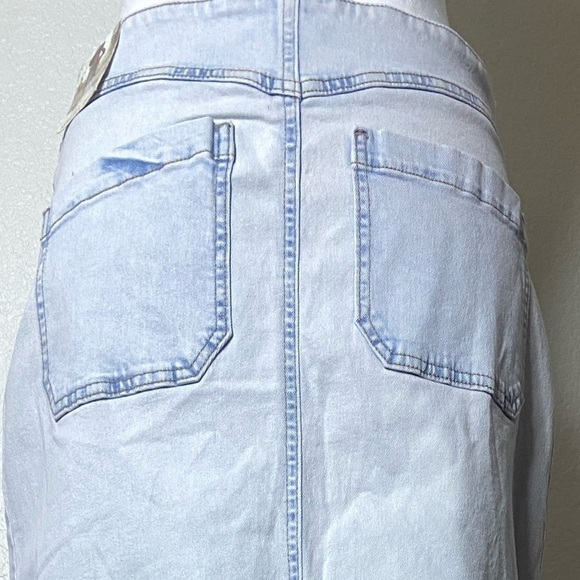 Sincerely Jules Jean High Cut Long Skirt sz 9 / 29 - Picture 4 of 10